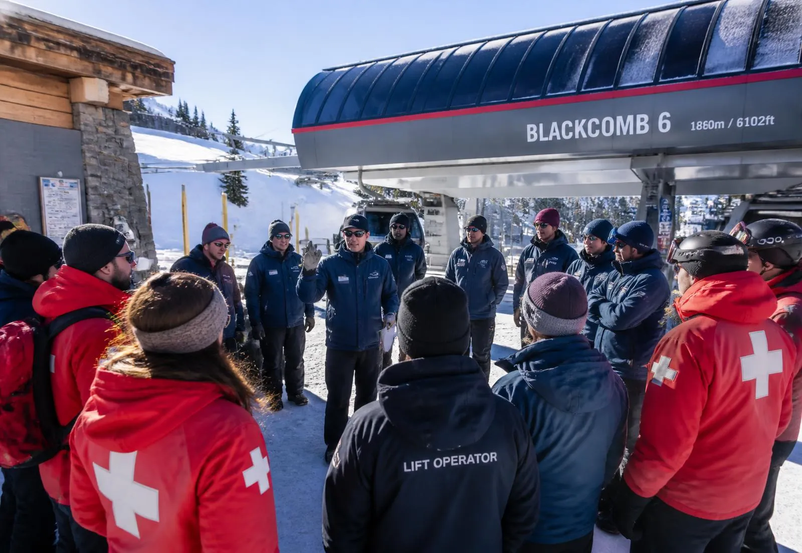 L’équipe Skitrust sur le terrain, en station